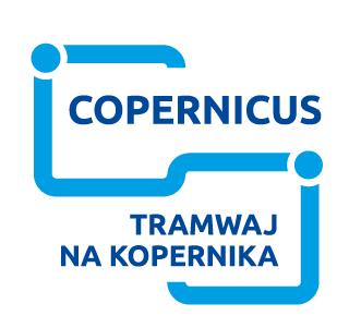 Logotyp z nazwą projektu: Projekt Copernicus - Tramwaj na Kopernika